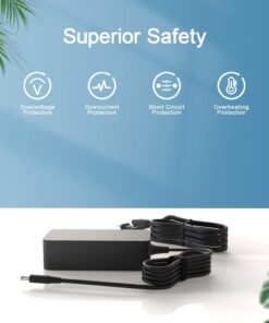 65W 45W Laptop Charger Fit for Dell Latitude 3420 3520 3320 Laptop AC Power Adapter Supply Cord 10 61QiaMJ2UAL