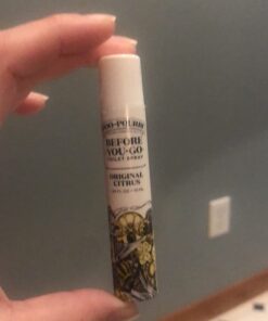 Poo-Pourri Before-You-Go Toilet Spray, Original Citrus, Travel Size 10 mL - Lemon, Bergamot and Lemongrass, 0.34 Fl Oz (Pack of 1) 0.34 Fl Oz (Pack of 1) 27 61QkOpvFtJL