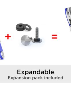 KeySmart Classic - Compact Key Holder and Keychain Organizer (up to 14 Keys, Blue) 28 61QloKj58lL