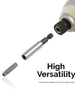 NEIKO 10048A Security Bit Set 100-Piece Set Cr-V Steel 1/4-inch Adapters Phillips Slotted Hex Torx Star Tamperproof Pozi Square Spanner Torque Tri-Wing Clutch Spline Screwdriver Bit 100 Piece 26 61QlrfuHXqL