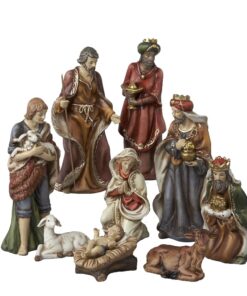 Kurt Adler 9-Inch Porcelain Nativity Figure Tablepiece Set of 9 12 61QmiWGDcoL