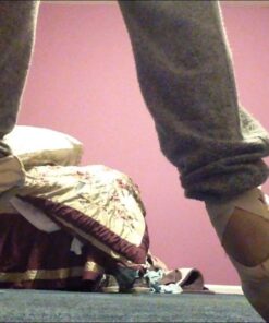 KUKOME Ballet Dance Shoes Pink Satin Pointe Shoes with Ribbon and Toe Pads for Ladies US4,Inside Length 215mm=8.46inch 19 61QoNrfJRL