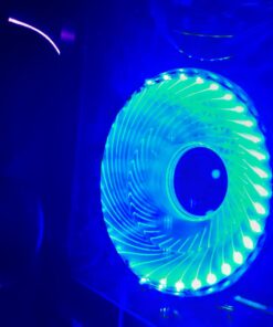 Conisy Silent Series 120mm Case Fan for Computer Case, RGB LED Quiet PC Fans with 4pin Molex & 3pin Motherboard Connector (Single Pack) Blue 23 61QooSggkAL 1