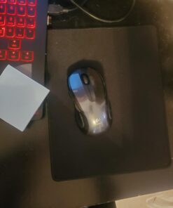 Gimnor 3 Pack Standard Mouse Pad with Stitched Edges, Comfortable Mouse Mat Pad, Non-Slip Rubber Base Mousepad for All Types of Mouse Laptop Computer PC 10.3 x 8.3 inches Black 18 61QptMiKYTL