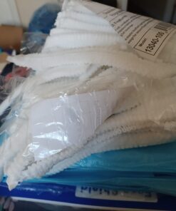 G & F Products 13040-100 Disposable Bouffant Caps Hair Net, Spun-Bonded Polypropylene, Non-Woven, Medical, Labs, Nurse, Tattoo, Food Service, Health, Hospital, White, 100/Sleeve Stretchable Fits All 100 Pieces 28 61QqUaE5A4L