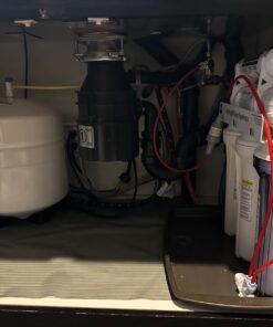 iSpring RCC7, NSF Certified, High Capacity Under Sink 5-Stage Reverse Osmosis Drinking Filtration System, 75 GPD, Brushed Nickel Faucet 52 61QqWUEmmL