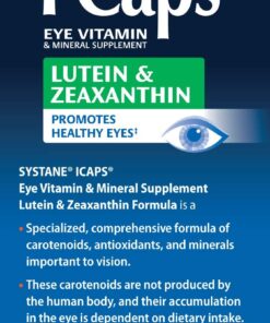 Systane ICaps Eye Vitamin & Mineral Supplement, Lutein & Zeaxanthin Formula, 120 Coated Tablets 14 61QvhhveEwL