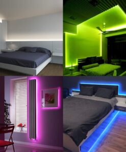 DAYBETTER Led Strip Lights 16.4ft Waterproof Color Changing Led Lights with Remote Controller 28 61QwaAV5LKL
