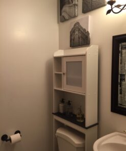 Sauder Caraway Etagere/Pantry cabinets, L: 23.31" x W: 7.44" x H: 68.07", Soft White finish 34 61Qwz30V8vL