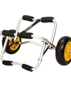 Bonnlo Kayak Cart Canoe Dolly Fishing Kayak Accessories Carrier Foldable Paddle Board Trolley Boat Trailer Transport with NO-Flat Airless Tires Wheels and 2 Ratchet Straps Kickstands- "U"shape 33 61QzjxT5CgL