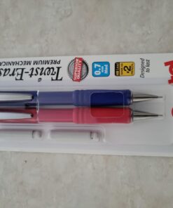 Pentel® Twist-Erase® III Mechanical Pencils, 0.7mm, Assorted Barrel Colors, Pack Of 2 Pencils Single 0.7mm 2 pencils + 2 Eraser Black 19 61QzpjsHAgL
