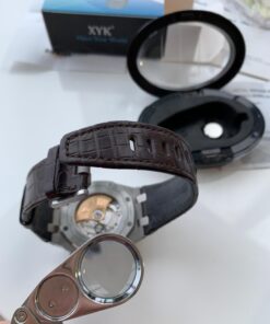 40X Full Metal Illuminated Jewelry Loop Magnifier, XYK Pocket Folding Magnifying Glass Jewelers Eye Loupe with LED(LED Currency Detecting/Jewelry Identifying) 1 46 61R 7i5DxWL