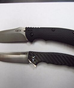 Zero Tolerance 0452CF; Pocket Knife with 4.1” Dual-Finished S35VN Steel Blade, Carbon Fiber Front and Titanium Back Handle Scales, KVT Ball-Bearing Opening, Frame Lock, Deep-Carry Pocketclip; 4.6 OZ.,Large 66 61R0IdThHbL