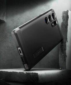 Spigen Tough Armor Designed for Galaxy S23 Ultra Case (2023) - Black 40 61R1RyYDvQL