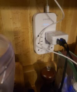 Anker Outlet Extender and USB Wall Charger, 6 Outlets and 2 USB Ports, 20W USB C Power Delivery High-Speed Charging iPhone 15/15 Plus/15 Pro/15 Pro Max, Multi-Plug for Dorm, Home, and Office, White 28 61R1oAHBaDL