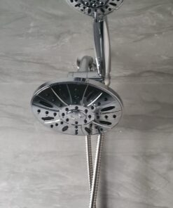 AquaDance 7" Premium High Pressure 3-Way Rainfall Combo Combines The Best of Both Worlds-Enjoy Luxurious Rain Showerhead and 6-Setting Hand Held Shower Separately or Together, Chrome 2.5 Gallon Per Minute 33 61R2JnVvEoL