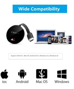 SmartSee Miracast Wireless Display Receiver 1080P HDMI WiFi Media Streamer Adapter Support YouTube Netflix Hulu Plus Airplay DLNA TV Stick for Android/Mac/iOS/Windows (2.4G) 20 61R2ZPuI69L