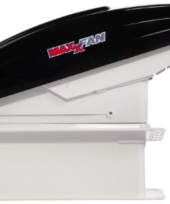 Alternative view of Maxx Air 00-07500K MaxxFan Deluxe with Remote - Smoke, Black