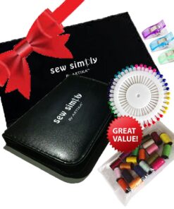 ARTIKA Sewing Kit for Adults and Kids - Small Beginner Set w/Multicolor Thread, Needles, Scissors, Thimble & Clips - Emergency Repair and Travel Kits - Sewing Accessories and Supplies 29 61R3AIxb8TL