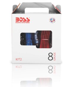 BOSS Audio Systems KIT2 8 Gauge Amp Installation Wiring Kit - A Car Amplifier Wiring Kit Makes Wire Connections and Brings Power to Your Radio, Subwoofers and Speakers 37 61R47lMRIPL