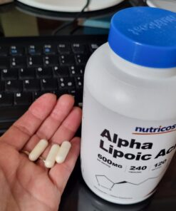 Nutricost Alpha Lipoic Acid 600mg Per Serving, 240 Capsules - Gluten Free, Vegetarian Capsules, Soy Free & Non-GMO 26 61R4RVP7HZL