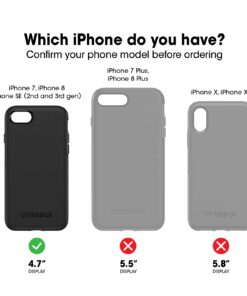OtterBox iPhone SE 3rd & 2nd Gen, iPhone 8 & iPhone 7 (not compatible with Plus sized models) Defender Series Case - BLACK, rugged & durable, with port protection, includes holster clip kickstand Frustration Free Packaging 32 61R5BoxVl7L