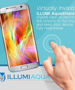 Alternative view of ILLUMI AquaShield Screen Protector Compatible with Samsung Galaxy S7 Edge (2-Pack)(Case Friendly) No-Bubble High Definition Clear Flexible TPU Film
