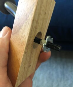 Ohuhu Guitar Wall Mount Hanger: 4-Pack Rotatable Hardwood Guitar Hangers with Screws-Adjustable Stopper Guitar Mount Hook Holder Stand for Ukulele Bass Electric Acoustic Guitar Banjo Mandolin-Wood Wood 36 61R8KORgQL