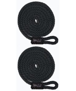 Alternative view of Extreme Max 3006.2153 BoatTector Solid Braid MFP Fender Line Value 2-Pack - 3/8" x 5', Black