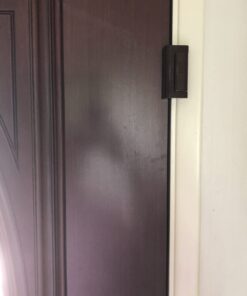 BAOWEIJD Door Lock Child Proof, Home Security Door Reinforcement Lock Withstand 800 lbs Door Latch Double Safety Security Protection for Your Home (Brown Door Security Lock) Brown 32 61RFjMMzg9L