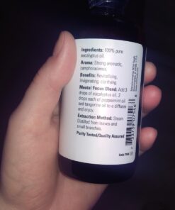 NOW Essential Oils, Eucalyptus Oil, Clarifying Aromatherapy Scent, Steam Distilled, 100% Pure, Vegan, Child Resistant Cap, 4-Ounce 41 61RGjypAIxL