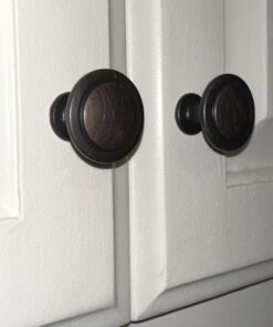 Cosmas 25 Pack 5560ORB Oil Rubbed Bronze Cabinet Hardware Round Knob - 1-1/4" Diameter 18 61RHPekHL