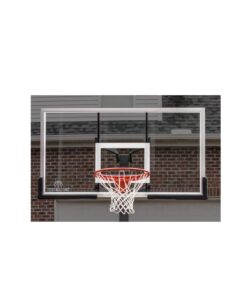 Silverback 54" and 60" In-Ground Basketball Systems with Adjustable-Height Tempered Glass Backboard and Pro-Style Breakaway Rim SB60 Basketball System 41 61RJ6IklPNL