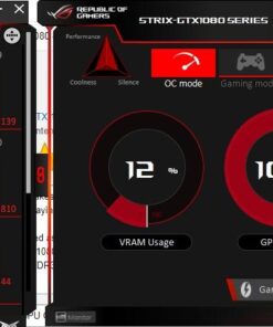 ASUS GeForce GTX 1080 8GB ROG Strix Graphics Card (STRIX-GTX1080-A8G-GAMING) Boost Clock 1835 MHz 43 61RL80qI0NL