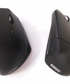 Anker 2.4G Wireless Vertical Ergonomic Optical Mouse, 800 / 1200 /1600 DPI, 5 Buttons for Laptop, Desktop, PC, Macbook - Black 52 61RNiwckiKL