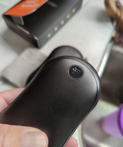 Hand Warmers Rechargeable, 10000mAh Electric Hand Warmer Power Bank with 3 Levels Double-Sided Heating, 15hrs Heat Portable Heater Gifts for Outdoors, Camping, Hiking, Skiing, Home Black 26 61ROAZdBUiL