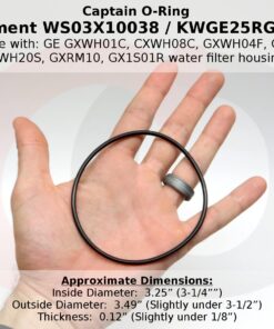 Alternative view of Captain O-Ring - GE KWGE25RG (WS03X10038) Replacement ORings for GE GXWH01C, CXWH08C, GXWH04F, GXWH20F, GXWH20S, GXRM10 & GX1S01R Water Filters (3 Pack)