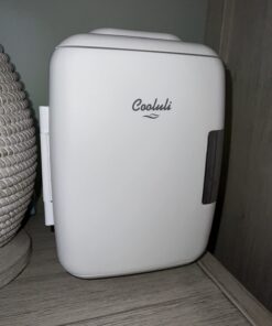 Cooluli Mini Fridge for Bedroom - Car, Office Desk & Dorm Room - Portable 4L/6 Can Electric Plug In Cooler & Warmer for Food, Drinks, Skincare Beauty & Makeup - 12v AC/DC & Exclusive USB Option, White 50 61RU2W9NzZL 1