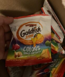 Goldfish Crackers Big Smiles Variety Pack with Cheddar, Colors, and Pretzels, Snack Packs, 30 Ct 35 61RU9PJGDpL