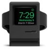 elago W3 Stand Compatible with Apple Watch Series Series 9/8/7/6/SE/5/4/3/2/1/SE (45mm, 44mm, 42mm, 41mm, 40mm, 38mm) (Black) - Classic Monitor Design, Compatible with Nightstand Mode Black