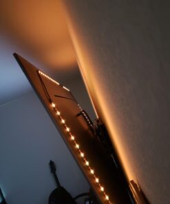 Nexillumi LED Strip Lights 6.56ft TV LED Backlight for 24 Inch-60 Inch TV RGB LED Strip USB Powered, APP Control Sync to Music, Bias Lighting, 5050 RGB for Mirror, PC, Android iOS 58 61RVtcr9unL