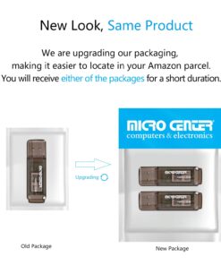 Micro Center SuperSpeed 2 Pack 32GB USB 3.0/USB3.1 Gen1 Flash Drive Gum Size Memory Stick Thumb Drive Data Storage Jump Drive (32G 2-Pack) Black - 32GB x 2 23 61RW c2HVyL