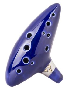 Deekec Zelda Ocarina 12 Hole Alto C with Song Book (Songs From the Legend of Zelda) with Display Stand Protective Bag Blue 19 61RWV ZEFkL