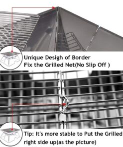 Quick Grill Medium: Original Folding Charcoal BBQ Grill Made from Stainless Steel/Carrying Bag for Backpacking Included / 30 61RZTwVKPGL