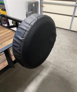 Moonet PVC Leather Spare Tire Wheel Cover for Car Truck SUV Camper Trailer Universal Fit RV JP FJ, R15 Black (for Overall Wheel Diameter 27-29 inch) 15 inch for Tire Diameter 27"-29" 48 61RbKnOQ6cL