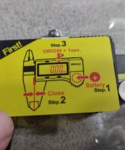 Mitutoyo 500-196-30 Advanced Onsite Sensor (AOS) Absolute Scale Digital Caliper, 0 to 6"/0 to 150mm Measuring Range, 0.0005"/0.01mm Resolution, LCD Standard AOS 33 61RcILS0jjL