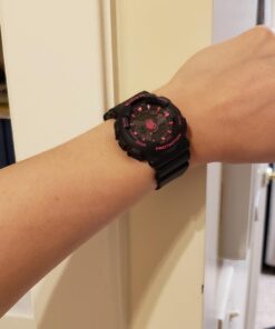 Casio Women's BA-111-1ACR Baby-G Analog-Digital Display Quartz Black Watch 33 61RddrvPDBL