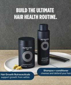 Nutrafol Men's Hair Growth Supplements, Clinically Tested for Visibly Thicker Hair and Scalp Coverage, Dermatologist Recommended - 1 Month Supply 42 61RdiQkI6qL
