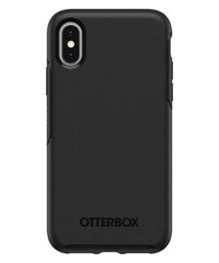 Alternative view of OtterBox iPhone Xs AND iPhone X Symmetry Series Case - BLACK, Ultra-Sleek, Wireless Charging Compatible, Raised Edges Protect Camera & Screen