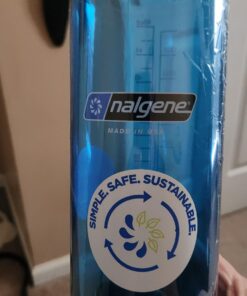Nalgene Tritan Wide Mouth BPA-Free Water Bottle (48oz) Blue 30 61ReLoTN11L